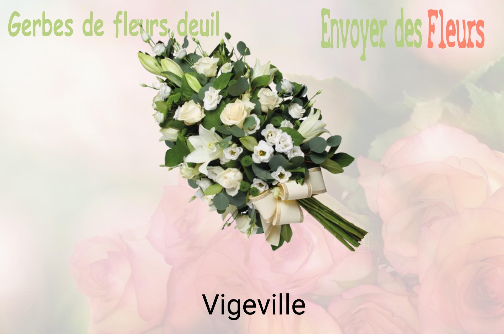 Gerbe de fleurs de deuil livrée à Vigeville